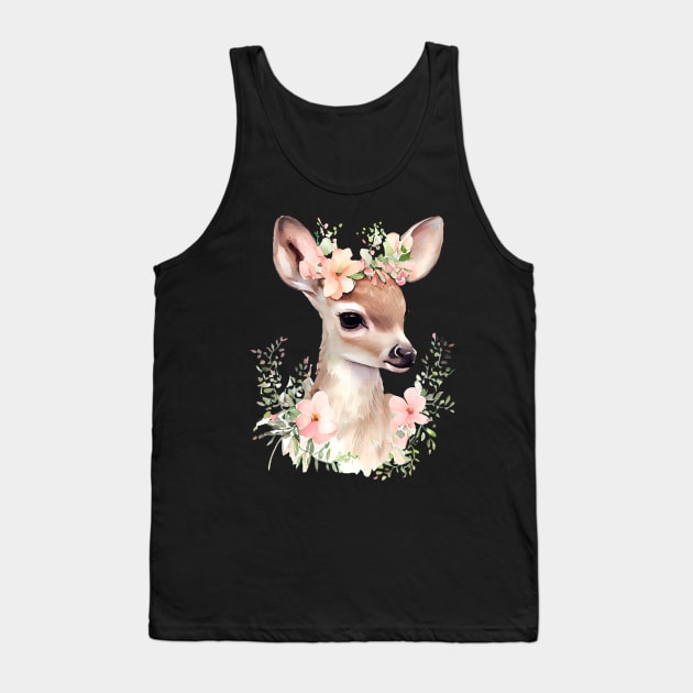 Deer Tank Top by DreamLoudArt